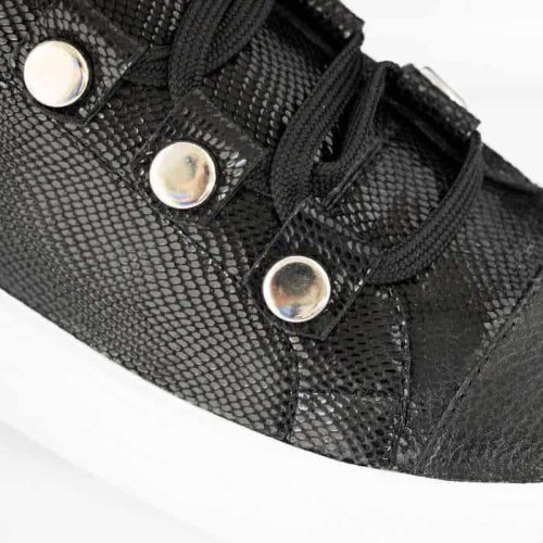Tenis en Cuero Texturado - Imagen 2