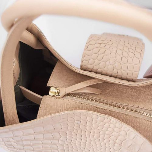 Bolso de Mano en Cuero Texturado - Ref. B-1398 - Imagen 2