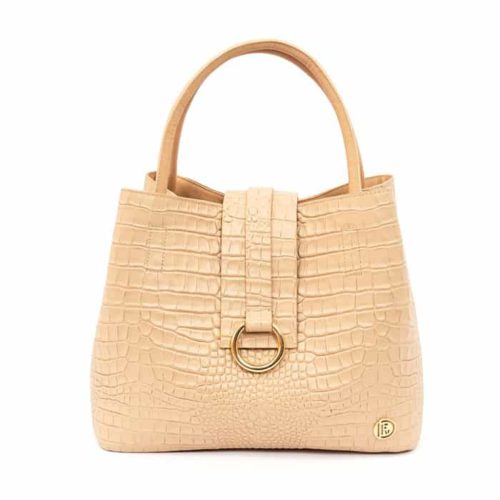Bolso de Mano en Cuero Texturado - Ref. B-1398 - Imagen 4