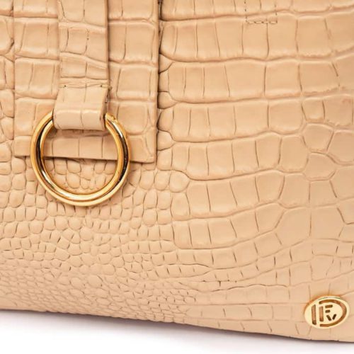 Bolso de Mano en Cuero Texturado - Ref. B-1398 - Imagen 3