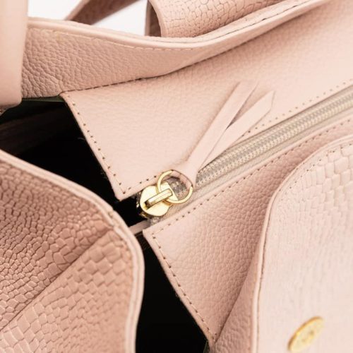 Bolso de Mano en Cuero Texturado - Ref. B-1398 - Imagen 5