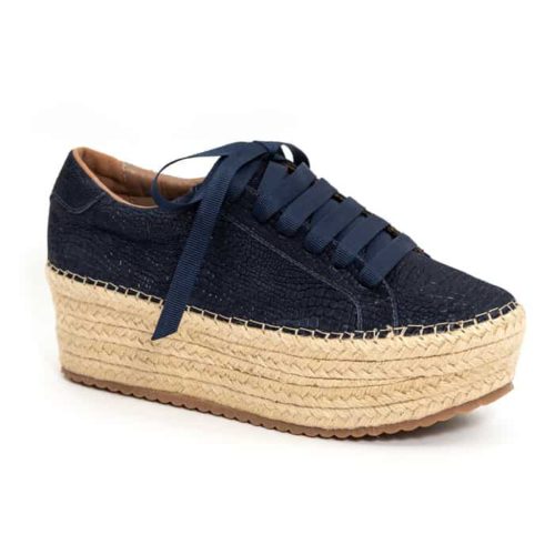 Tenis de Cuero Para Mujer en Cuero y Plataforma en Yute - Ref. Z-2324 - Imagen 2