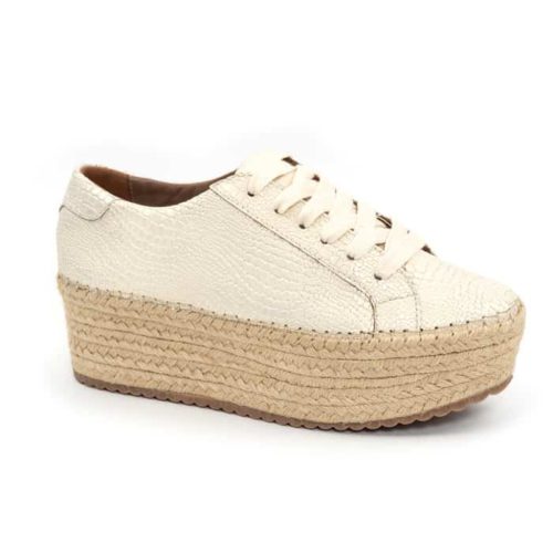 Tenis de Cuero Para Mujer en Cuero y Plataforma en Yute - Ref. Z-2324