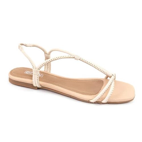 Sandalia Plana en Cuero - Ref. Z-2612