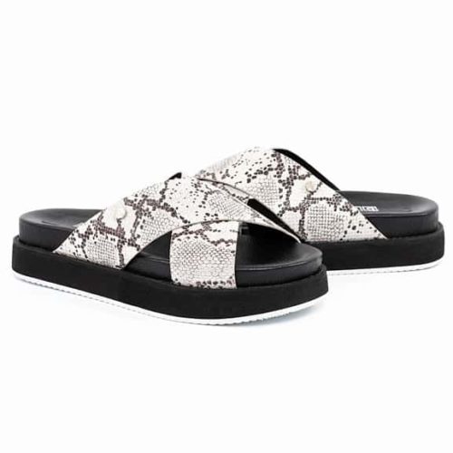 Sandalia Plana en Cuero con Plataforma - Ref. Z-2632