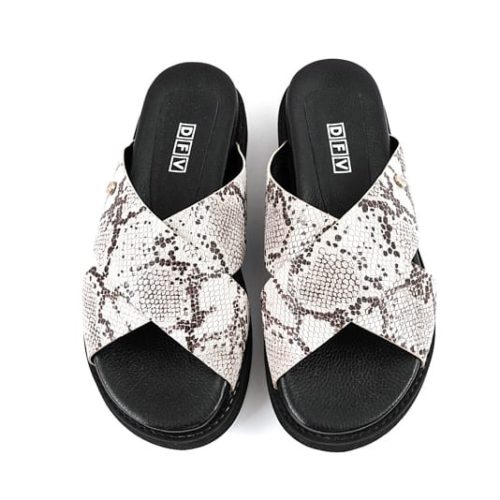 Sandalia Plana en Cuero con Plataforma - Ref. Z-2632