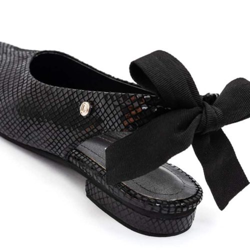 Zapato de Tacón en Cuero Destalonado y Moño - Ref. Z-2594 - Imagen 4