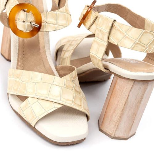 Sandalia de Tacón en Madera - Ref. Z-2654 - Imagen 3