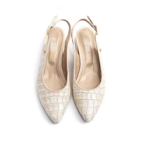 Zapato de Tacón en Cuero y Tacón Triángulo - Ref. Z-2656 - Imagen 2