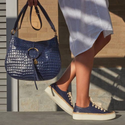 Bolso tipo "Hobo" en Cuero Texturado - Ref. B-1405 - Imagen 4