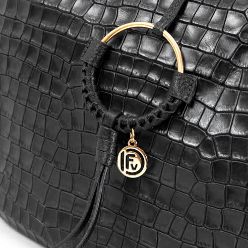 Bolso tipo "Hobo" en Cuero Texturado - Ref. B-1405 - Imagen 2