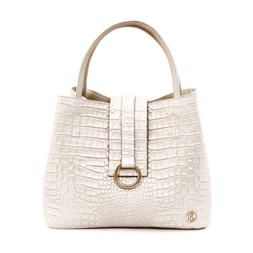 Bolso de Mano en Cuero Texturado - Ref. B-1398