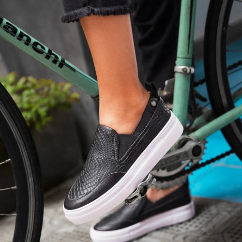 Tenis Sin Cordones en Cuero - Ref. Z-2702