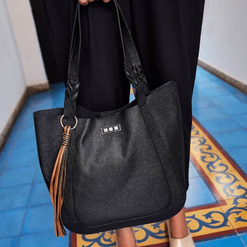 Bolso de Hombro en Cuero  - Ref. B-1448