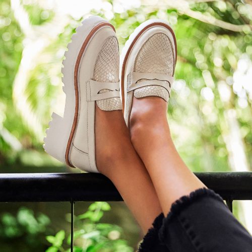 Zapatos Tipo Loafer Para Mujer Con Plataforma - Ref. Z-2764