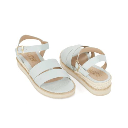 Sandalia Plana en Cuero y Plataforma Yute - Ref. 2787 - Imagen 4
