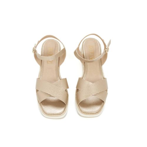 Sandalia Plana en Cuero y Plataforma Yute - Ref. Z-2765 - Imagen 4