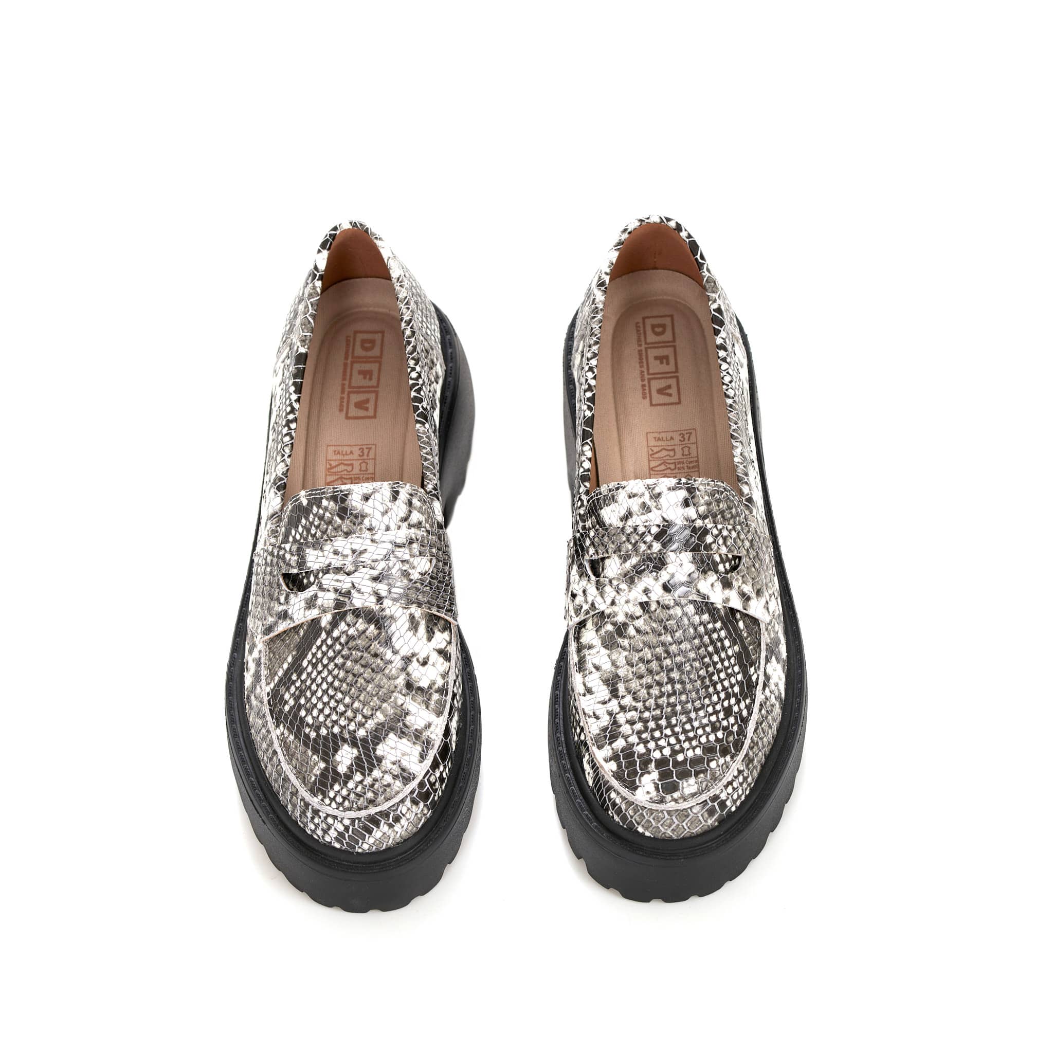 Zapatos Tipo Loafer Para Mujer Con Plataforma - Ref. Z-2764N - DFV
