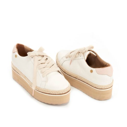 Tenis en Combinación de Cueros y Plataforma. - Ref. Z-2789 - Imagen 2