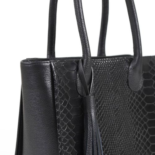 Bolso de Hombro en Cuero Texturado  - Ref. B-1478 - Imagen 3