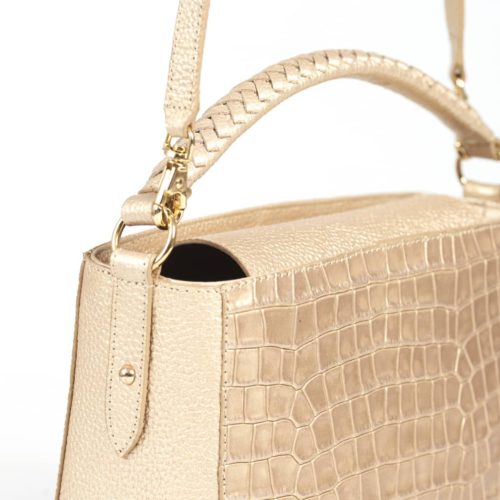 Bolso de Hombro  en Cuero Amarillo - Ref. B-1505 - Imagen 6