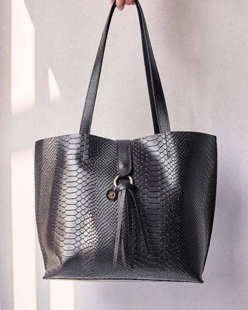 Bolso de Hombro en Cuero Texturado - Ref. B-1497 - Imagen 3