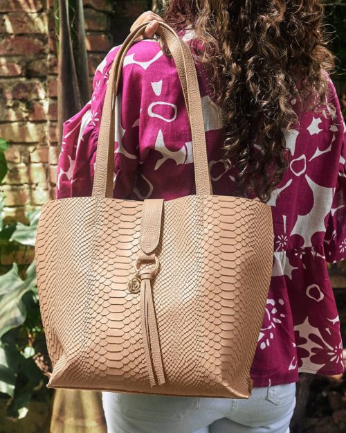 Bolso de Hombro en Cuero Texturado - Ref. B-1497 - Imagen 2