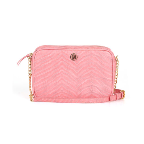 Bolso de Hombro en Cuero  - Ref. B-1506 Rosa