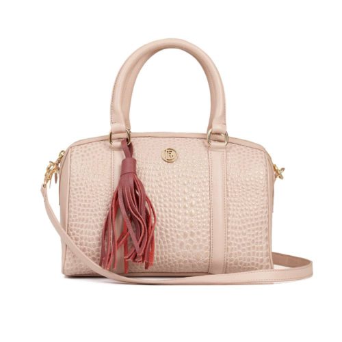 Bolso de Hombro en Cuero  - Ref. B-1514 Rosa