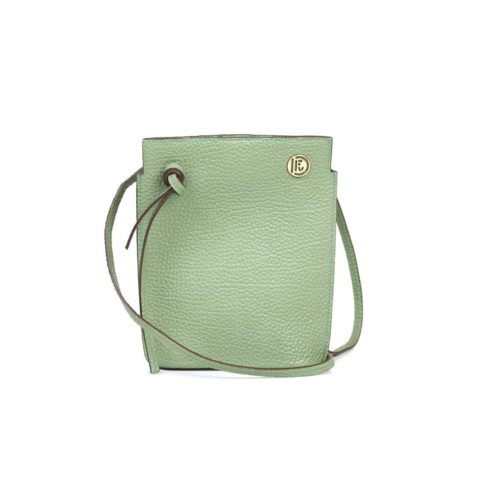 Bolso Manos Libres en Cuero  - Ref. B-1516 Verde