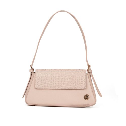 Bolso de Hombro en Cuero  - Ref. B-1517 Nude