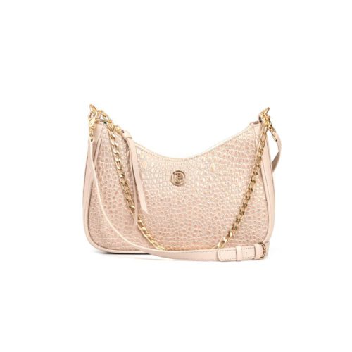 Bolso de Hombro / Manos Libres en Cuero  - Ref. B-1518 Palo de Rosa