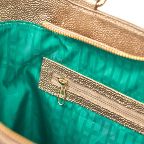 Bolso de Hombro en Cuero  - Ref. B-1522 Dorado - Imagen 4