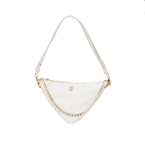 Bolso de Hombro / Manos Libres en Cuero  - Ref. B-1523 Blanco