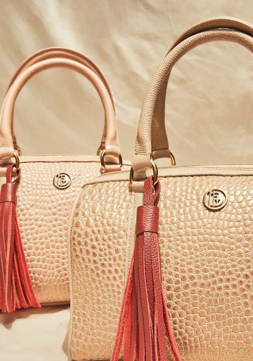 Bolso de Hombro en Cuero  - Ref. B-1514 Rosa - Imagen 2