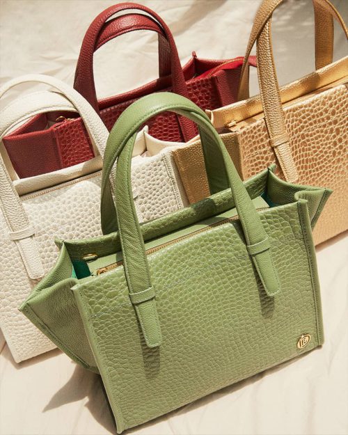 Bolso de Hombro y Mano en Cuero  - Ref. B-1513 Dorado - Imagen 2