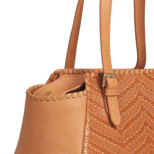 Bolso de Hombro en Cuero  - Ref. B-1519 Caramelo - Imagen 2