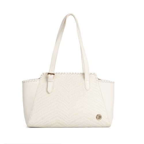 Bolso de Hombro en Cuero  - Ref. B-1519 Talco