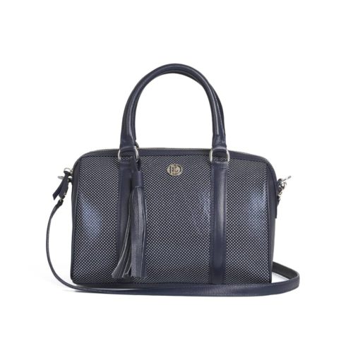 Bolso de Hombro en Cuero  - Ref. B-1514 Azul
