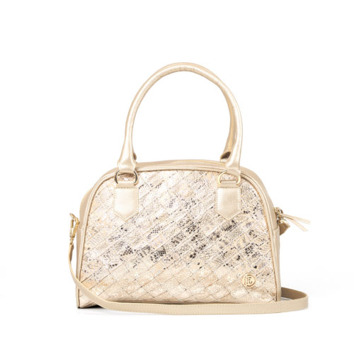 Bolso de Hombro en Cuero  - Ref. B-1486 Gama Oro