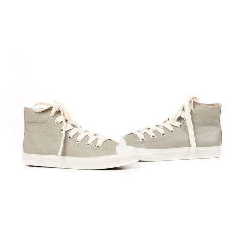 Tenis Tipo Bota en Cuero - Ref. Z-2808 Verde Niebla