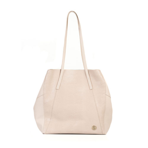 Bolso de Hombro en Cuero  - Ref. B-1547 Nude