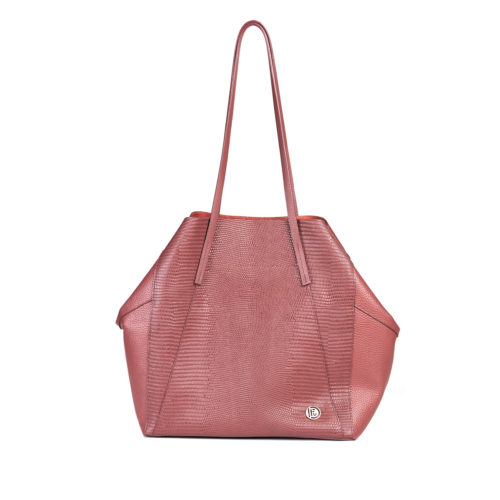 Bolso de Hombro en Cuero  - Ref. B-1547 Merlot