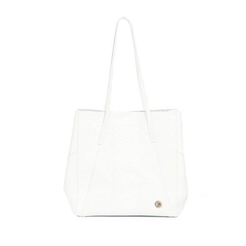 Bolso de Hombro en Cuero  - Ref. B-1547 Blanco