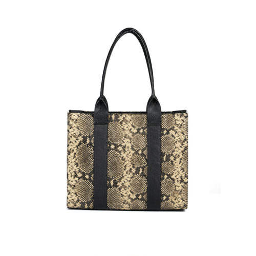 Bolso de Hombro en Cuero  - Ref. B-1550 Texturado Amarillo Claro