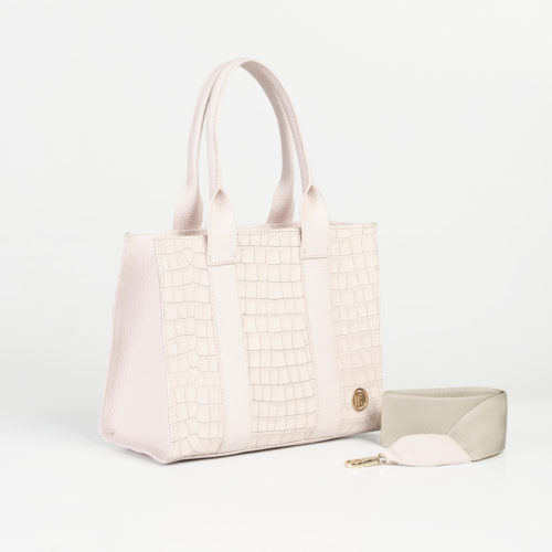 Bolso de Hombro / Manos Libres en Cuero  - Ref. B-1553 Nude - Imagen 3