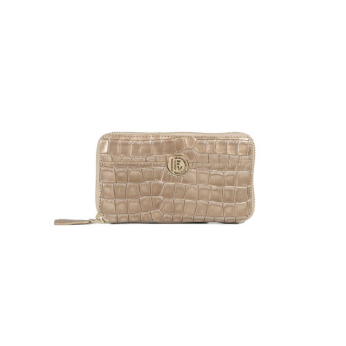 Billetera Pequeña en Cuero Texturado - Ref. W-0003 Oro Luna