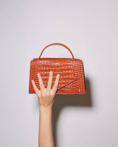 Bolso de Hombro / Manos Libres en Cuero  - Ref. B-1551 Miel - Imagen 2