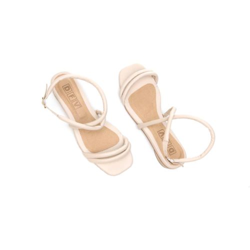 Sandalia Plana en Cuero - Ref. Z-3058 Blanco - Imagen 3
