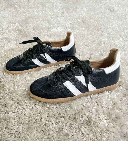 Tenis en Cuero - Ref. Z-3076 Negro